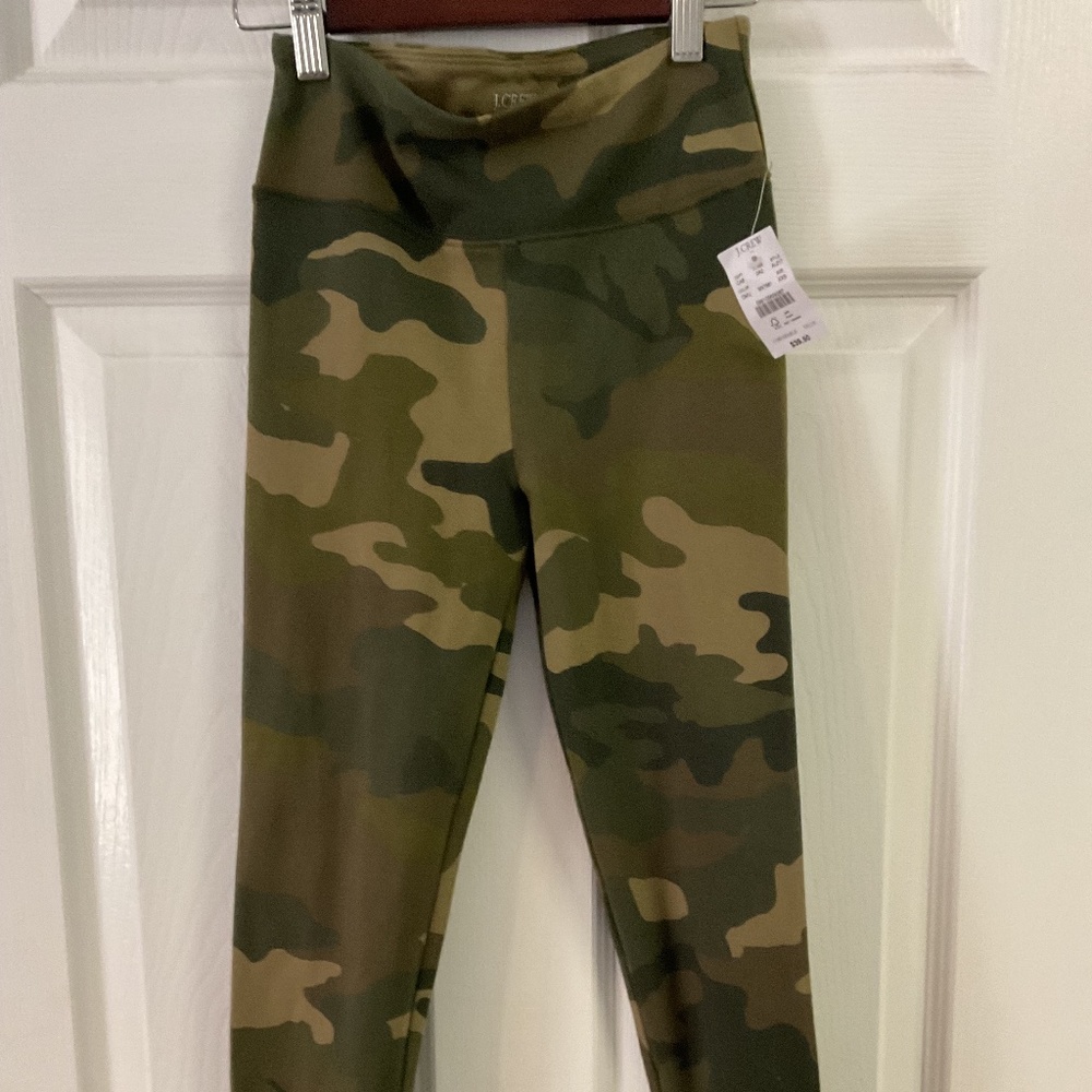 JCrew camo leggings NWT XXS
